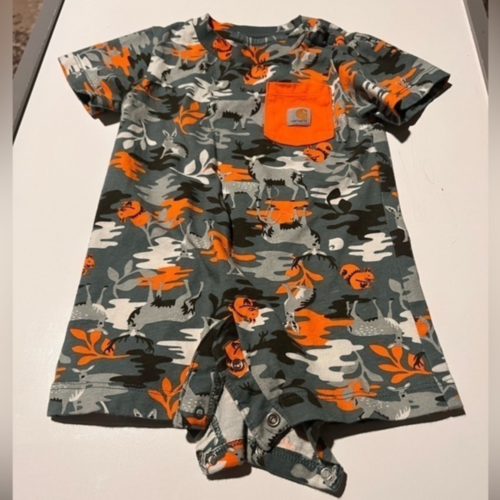 Carters Camo Deer Romper Size 12 Months